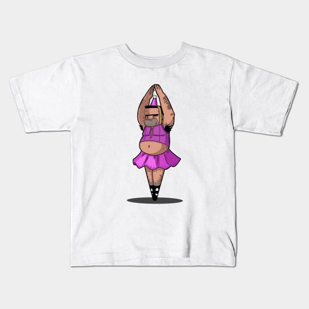 MOB BOSS TUTU Kids T-Shirt by AyAyRonM